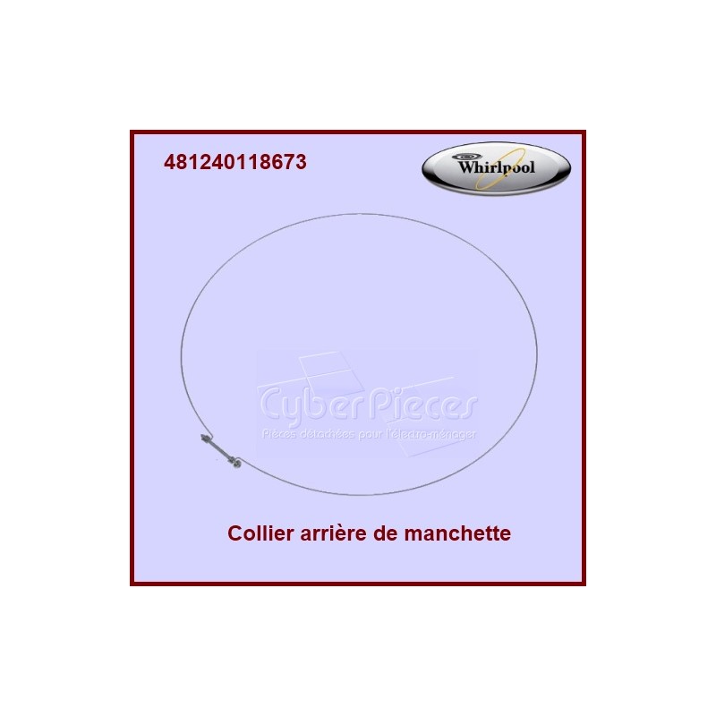 Cerclage arrière de manchette Whirlpool 481240118673 CYB-207522