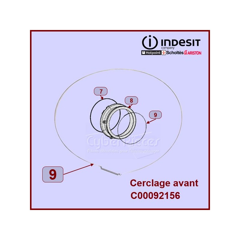 Cerclage Avant De Manchette Indesit C00092156 CYB-052139