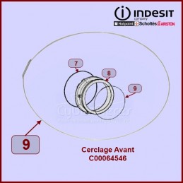 Cerclage AVANT de manchette Indesit C00064546 CYB-319546