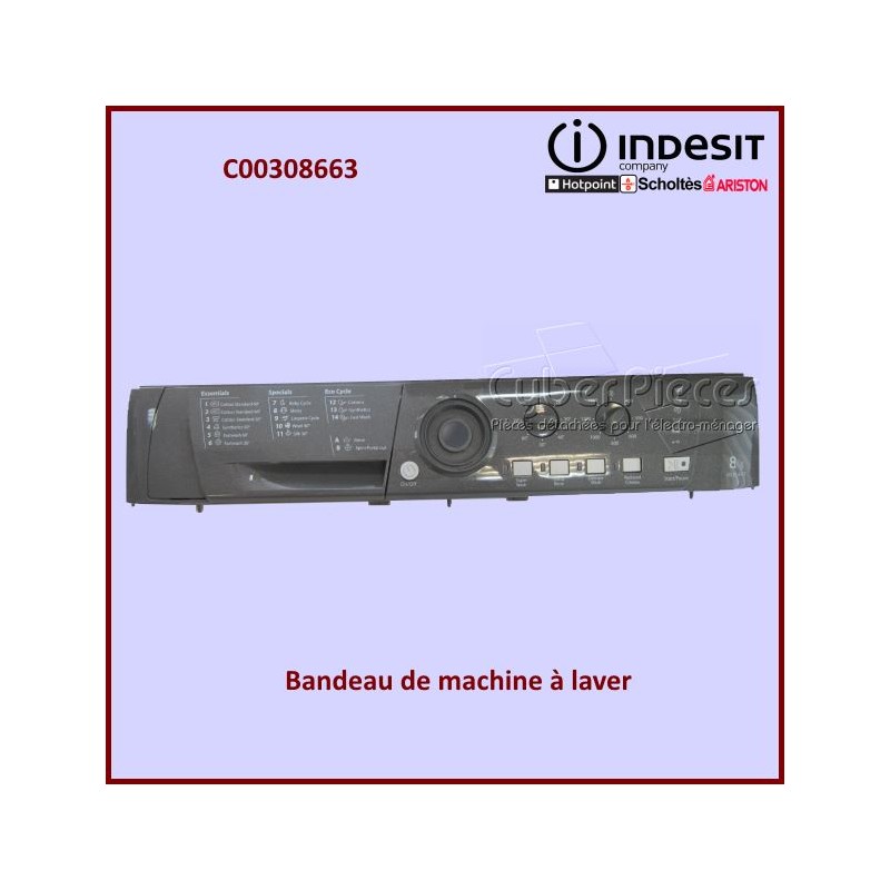 Tableau de bord HE8L493GUK Indesit C00308663 CYB-028028