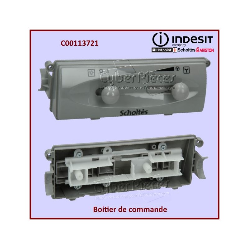 Boitier de commande Gris Indesit C00113721 CYB-058131