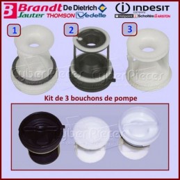 Lot de 3 bouchons Indesit C00045027 CYB-047791