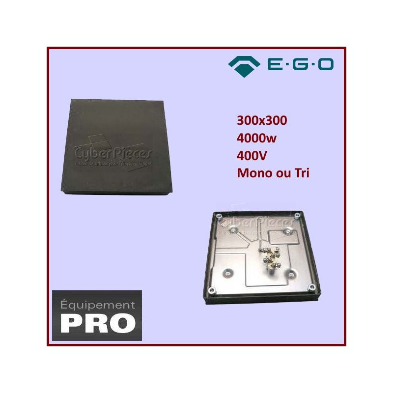 Plaque Fonte Restaurant 300x300 4000w 400V EGO11.33460.195 CYB-078658