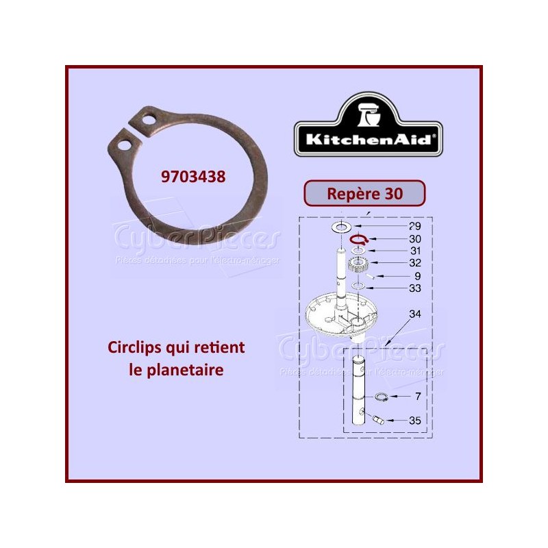 Circlips Kitchenaid 9703438 CYB-033596