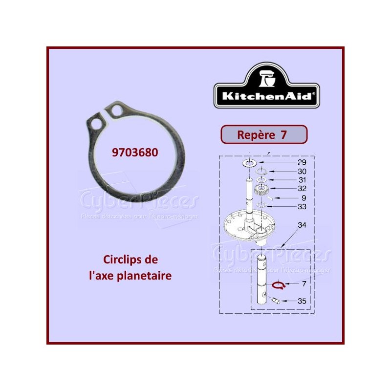 Circlips Kitchenaid 9703680 CYB-034340