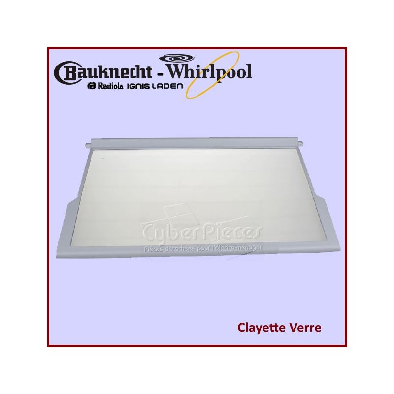 Clayette en Verre Whirlpool 481245088232 CYB-194075