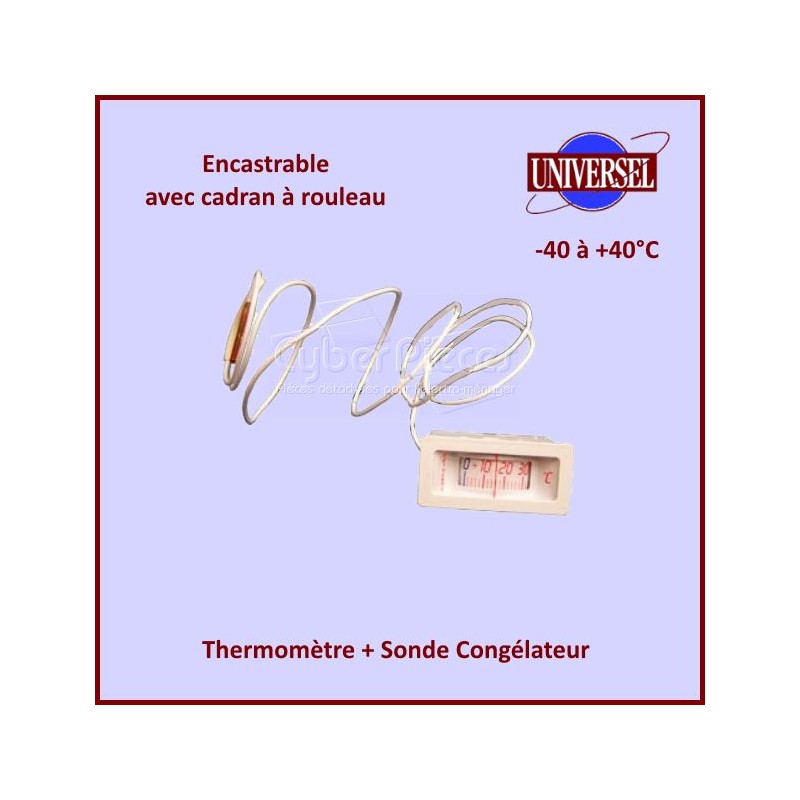 Thermomètre + Sonde Congélateur -40+40° C CYB-144704