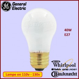 Cache lampe blanc translucide Whirlpool 481010468434 - Pièces réfri