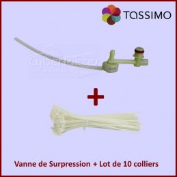 Kit Tassimo, Vanne de surpression 00646688 + colliers Rilsan GA-037921