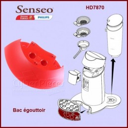 Bac égouttoir rouge Senseo 422224768611 CYB-002929