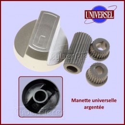 Manette Argentée + Embouts Universels CYB-029698