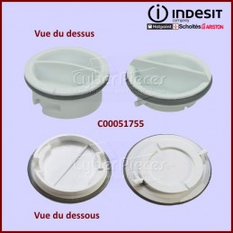 Lot de 2 bouchons de boite à produit Indesit C00051755 CYB-048248