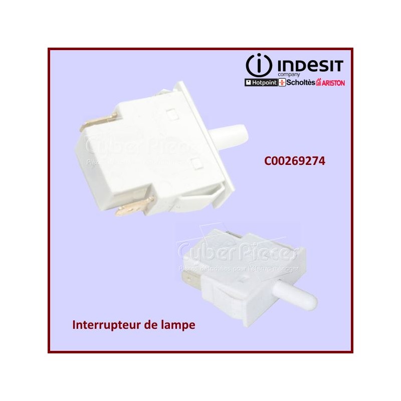 Interrupteur d'eclairage Eltek Indesit C00269274 GA-066495