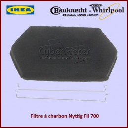 Filtre à charbon Type NYTTIG FIL 700 Whirlpool 480122101068 CYB-028936