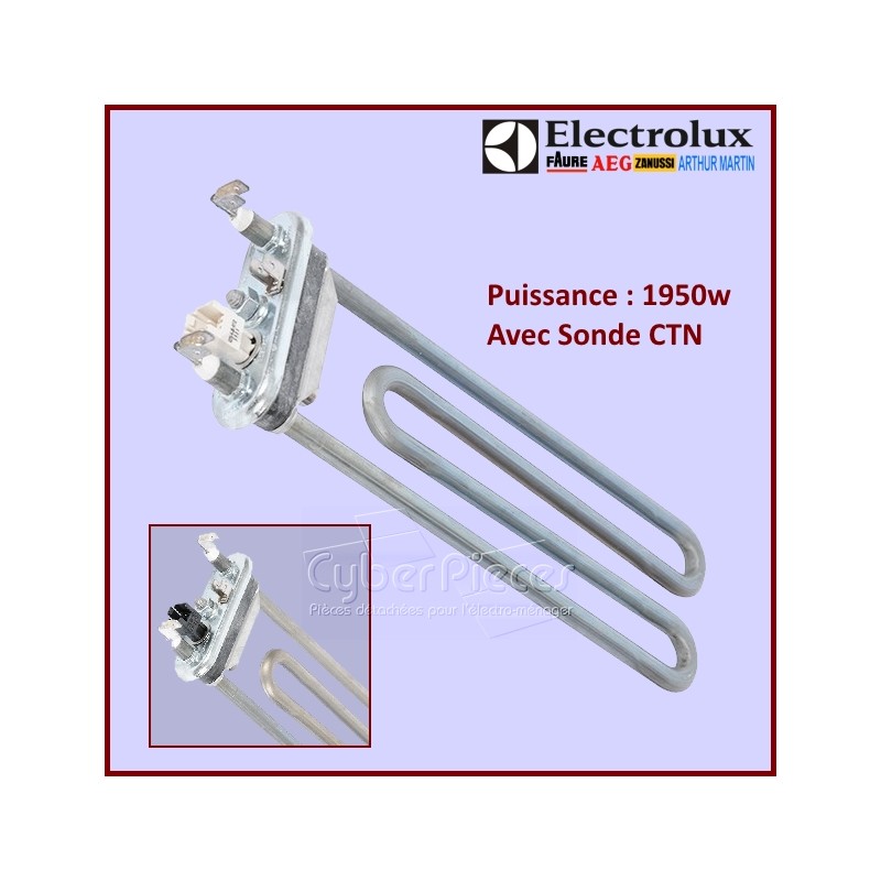 Resistance 1950w Avec Sonde Electrolux 1325064234 Resistance 1950w Avec Sonde Electrolux 1325064234