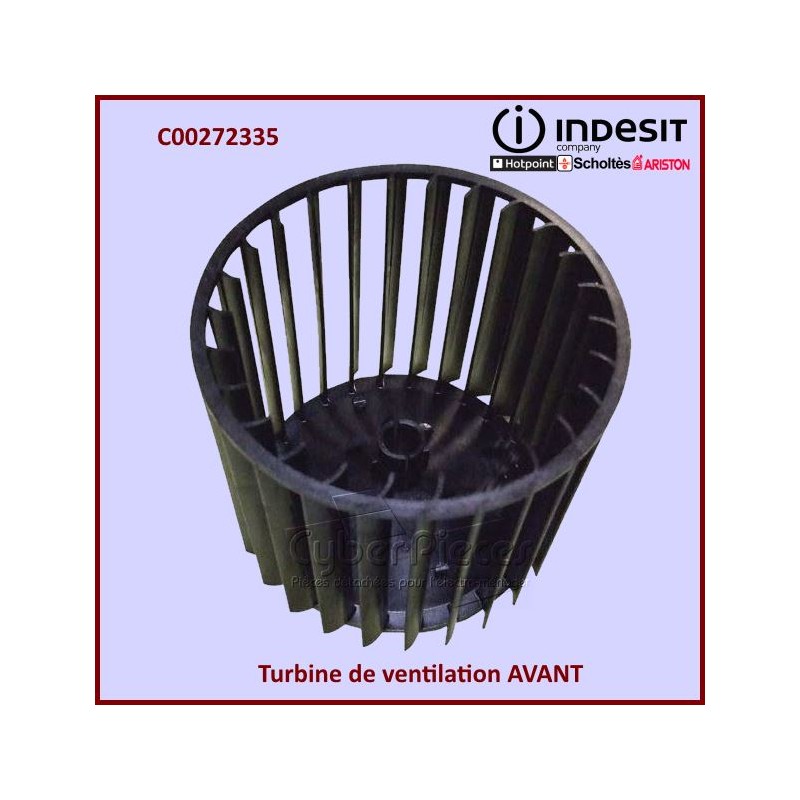 Couvercle turbine air chaud d'origine WHIRLPOOL, INDESIT