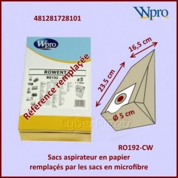 Lot de 5 sacs aspirateur RO192-CW Rowenta CYB-374903