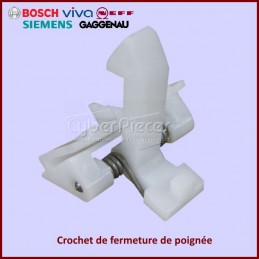 Crochet de porte (crochet de verrouillage, crochet de fermeture, serrure)  de la poignée de porte (poignée, levier) pour e.a. Bosch, Siemens lave  linge