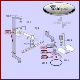 Joint torique Whirlpool 481253058141 - Pièces lave-vaisselle