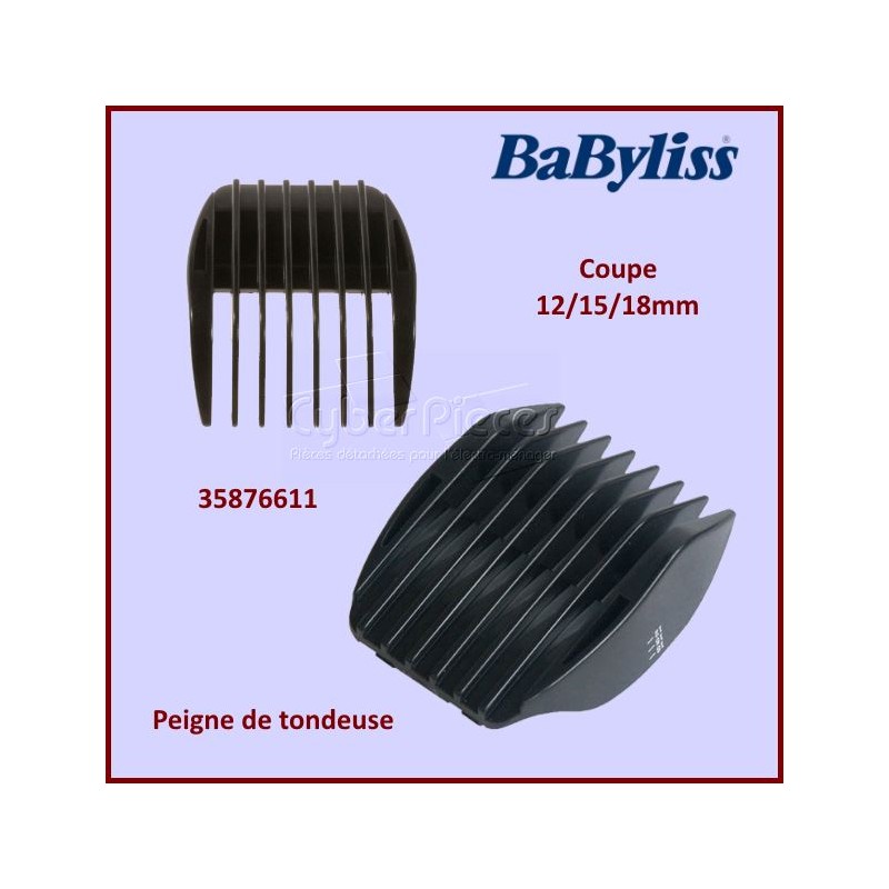 Peigne de tondeuse 12-15-18mm Babyliss 35876611***épuisé*** CYB-061254