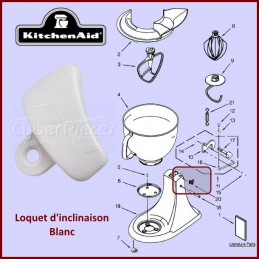 Loquet blanc Kitchenaid 3184262 CYB-103664