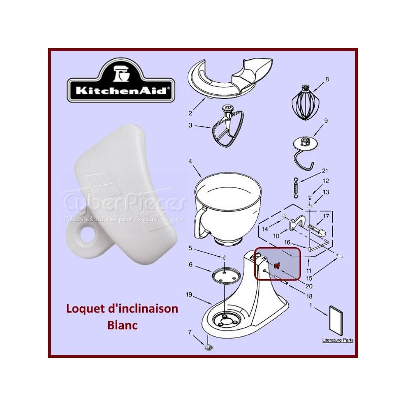 Patin antidérapant Kitchenaid 9709707 - Pièces robot pâtissier Kitc