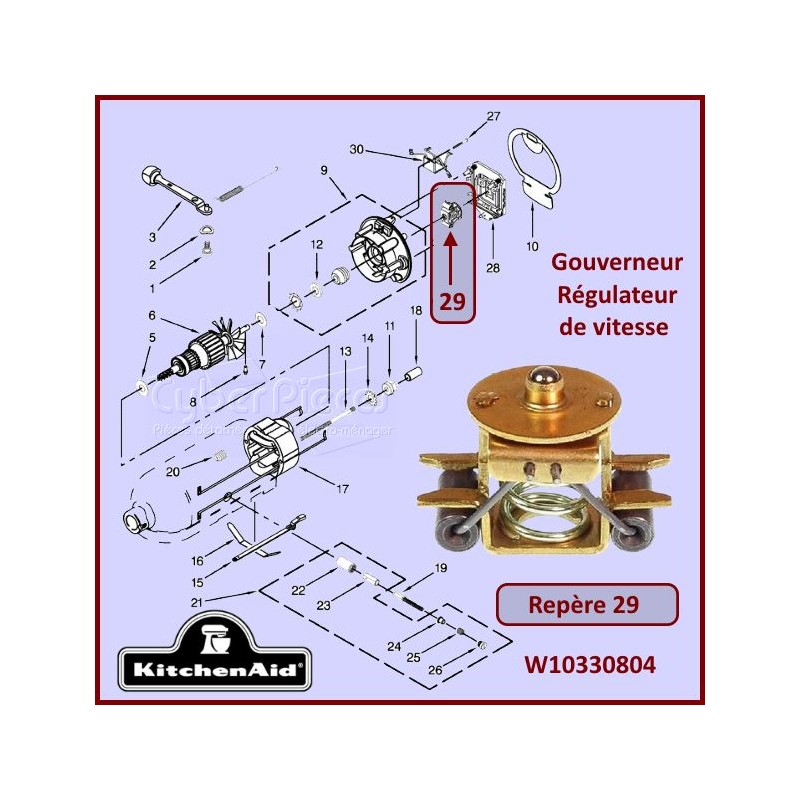 Gouverneur W10330804 Kitchenaid (4159675) CYB-353007