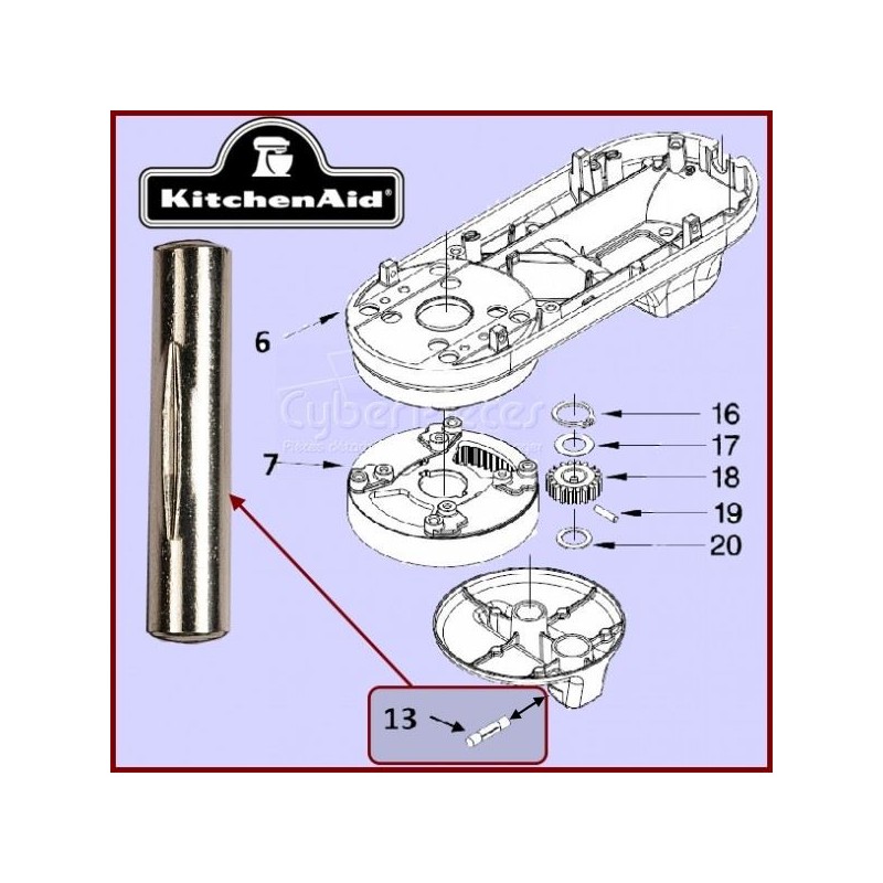 Goupille du planetaire KITCHENAID W10234531 CYB-066594