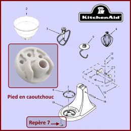 Patin antidérapant Kitchenaid 9709707 CYB-105453