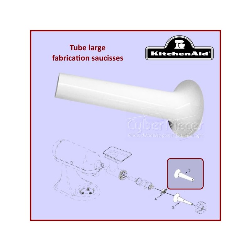 Tube épais pour fabrication de saucisses FGA Kitchenaid 242466 CYB-106726