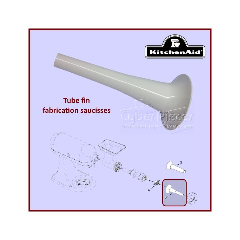 Tube fin pour fabrication de saucisses FGA Kitchenaid 242465 CYB-106719