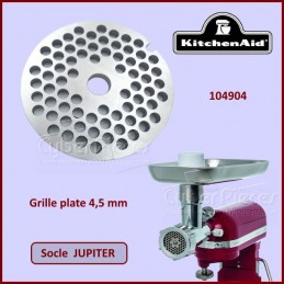 Grille plate trous de 4,5mm Jupiter Kitchenaid 104904 CYB-107815