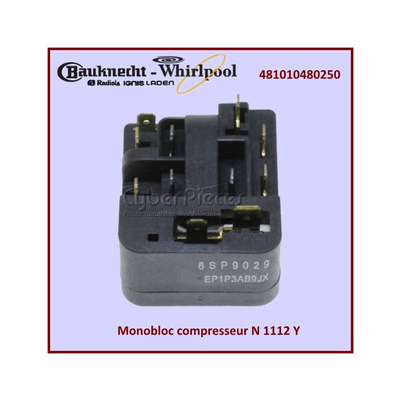 Monobloc compresseur Whirlpool 481010480250 CYB-203791