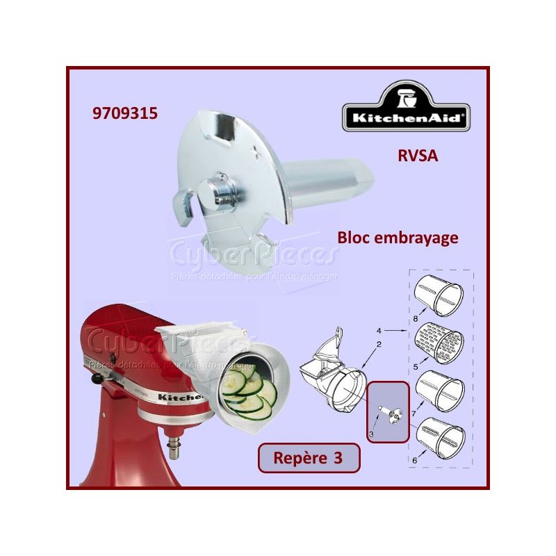 Bloc embrayage RVSA Kitchenaid 9709315 CYB-111638