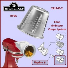 Cône rapeur Epais RVSA Kitchenaid 241749-2 CYB-117227