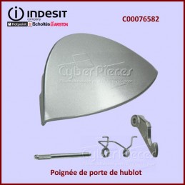 Poignée de hublot Argentée Indesit C00076583 CYB-050340