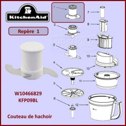 Couteau KFP09BL grand modèle Kitchenaid W10466829 CYB-161404