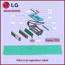 Filtre air aspirateur robot LG MDJ62305402 CYB-266123