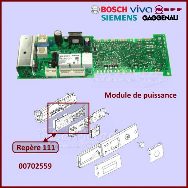 Carte électronique vierge Bosch 00702559 à configurer par nos soins CYB-266390