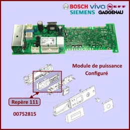 Carte électronique de puissance configuré Bosch 00752815 CYB-266208