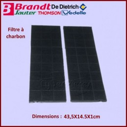 Lot de 2 filtres AK700AE1 Type KF9 De-Dietrich AS0001707