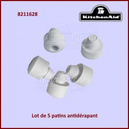 Lot de 5 patins antidérapants Kitchenaid 8211628 - Pièces robot pât