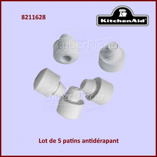 Lot de 5 patins antidérapants Kitchenaid 8211628 GA-265164