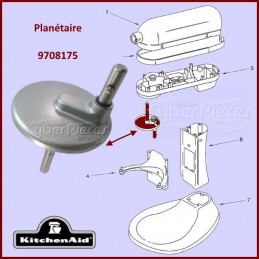 Planétaire chrome métallisé Kitchenaid 9708175 CYB-116206