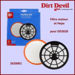 Kit filtres Ultima DD2620 Dirt Devil 2620001 CYB-266017