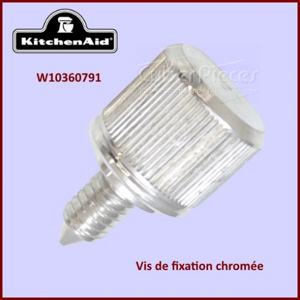 Vis chromée de fixation Kitchenaid W10360791 CYB-117630