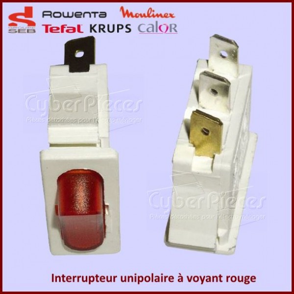 Interrupteur à voyant rouge Seb TS-226250 CYB-085397