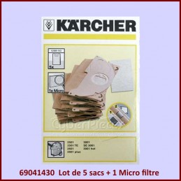 Lot de 5 sacs KARCHER 69041430 CYB-085236