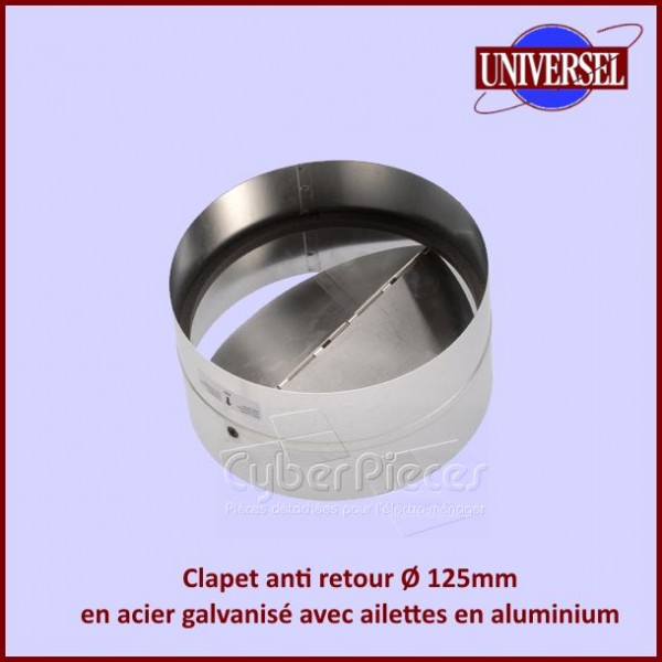 Clapet anti-retour Diamètre 125mm - Pièces hotte