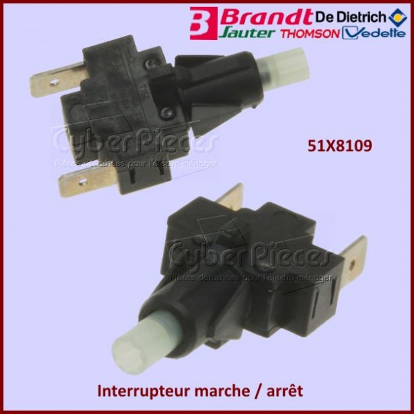 Sélecteur Marche Arrêt Brandt 51X8109 CYB-012058